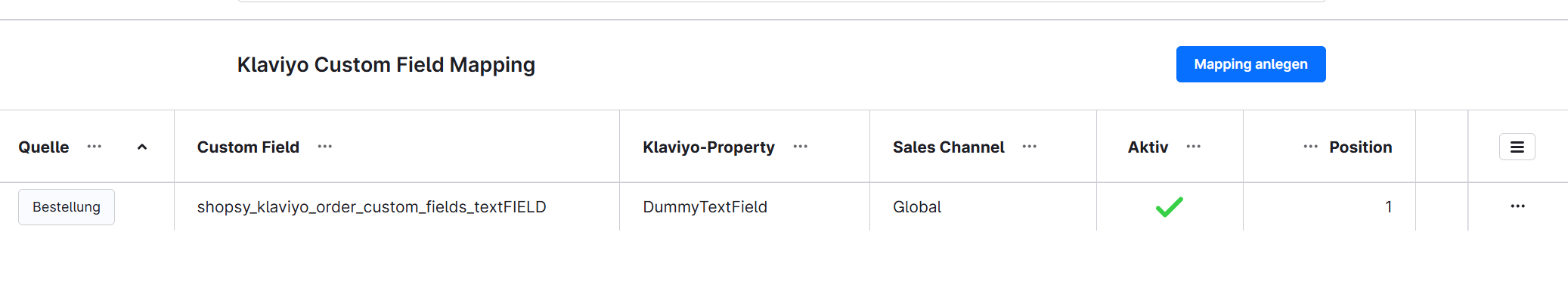 customfield mapping